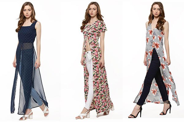 slit maxi tops